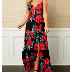 Red Rose Maxi dress